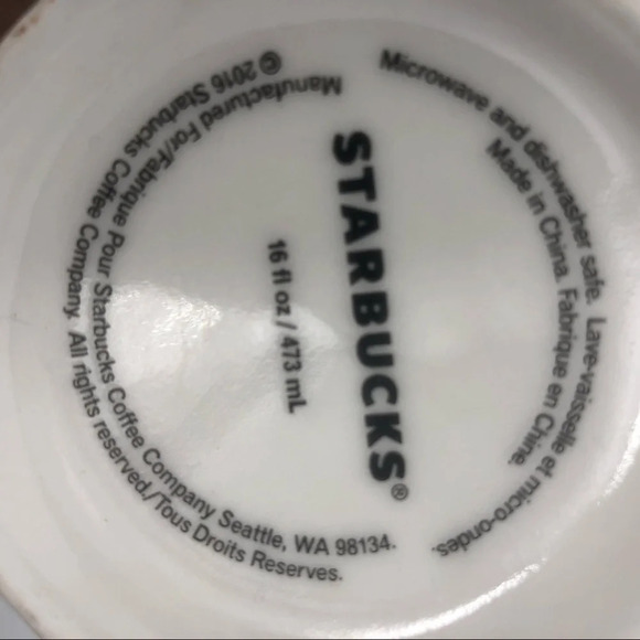 Starbucks 16 oz sweater print large mug - Picture 4 of 5
